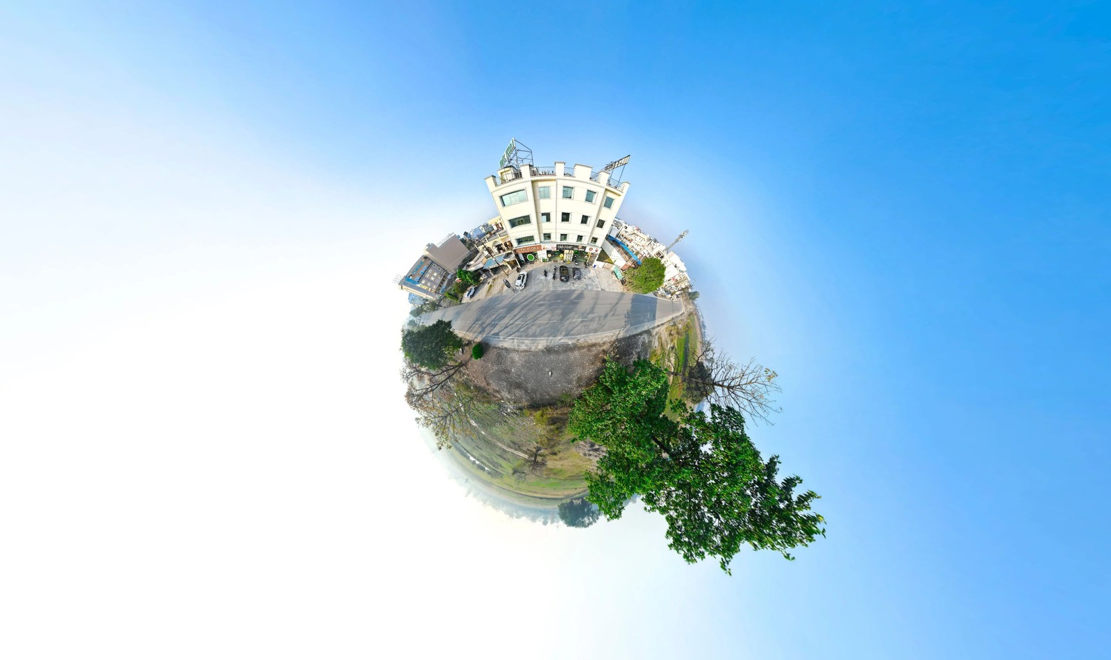 Hotel Flora Haridwar 360 degree little planet virtual tour view