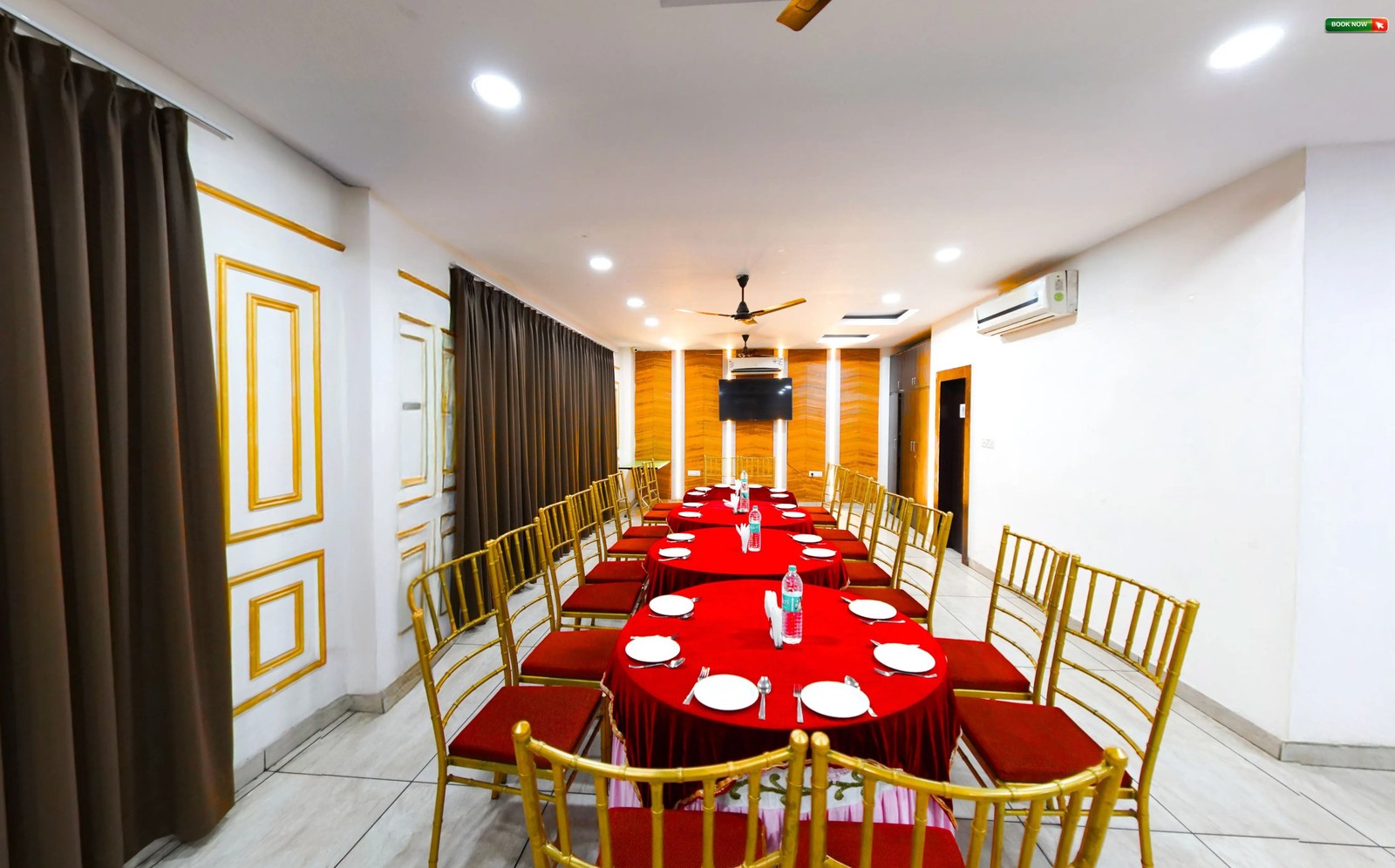 Party Hall Dining Setup
