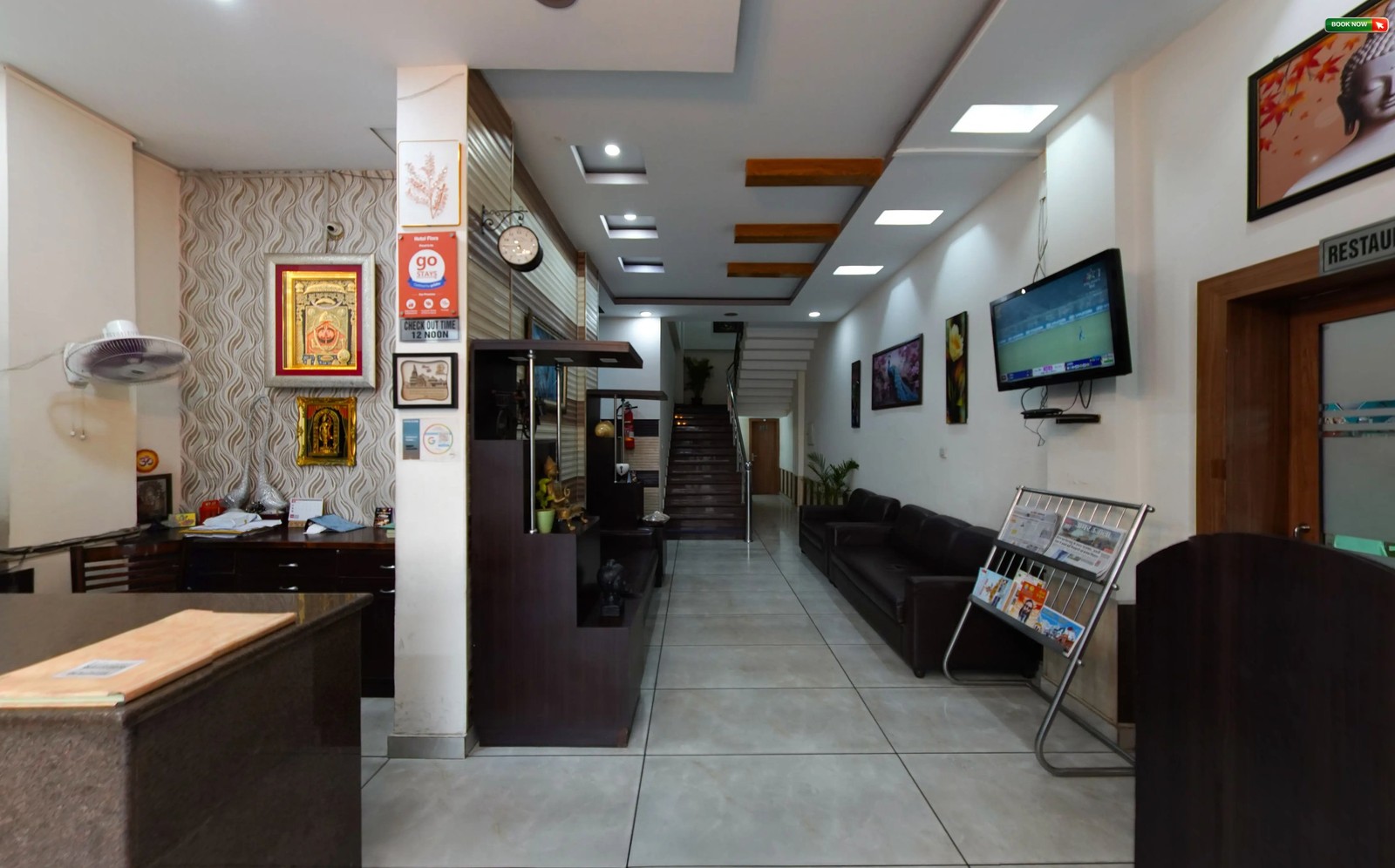 Hotel Flora Haridwar lobby and reception area