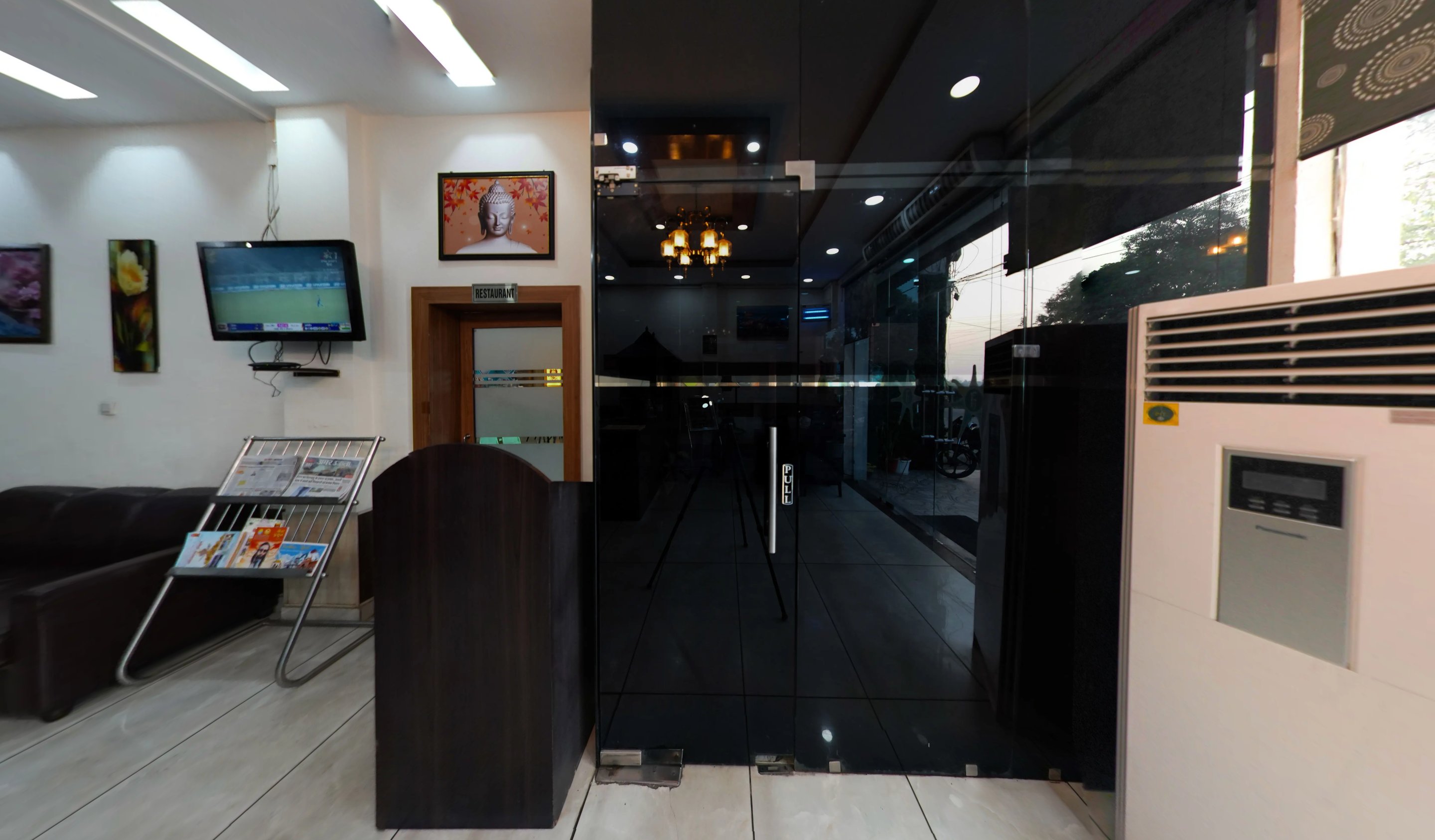 Hotel Flora Haridwar lobby entrance view